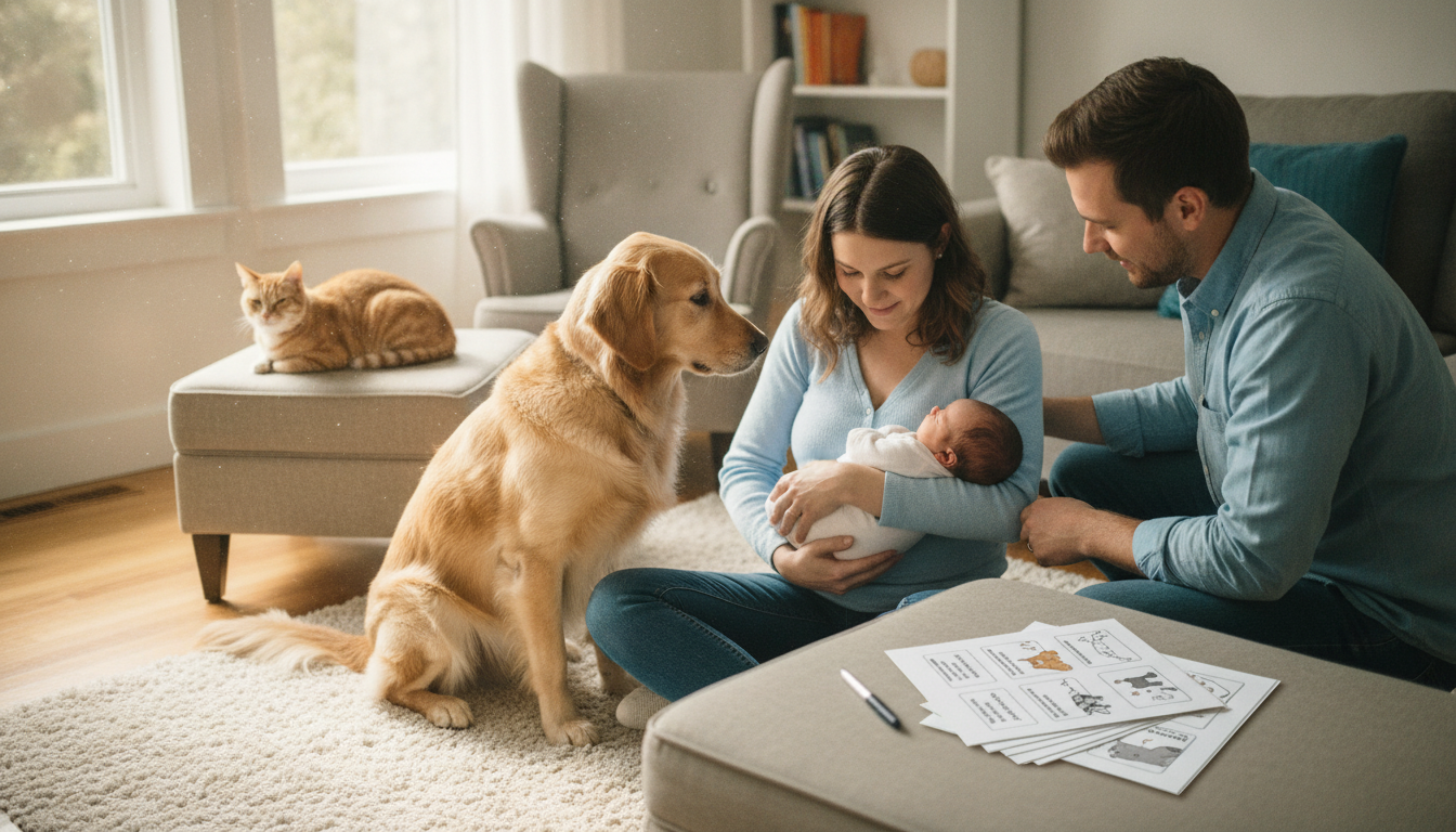 Newborn and Pets: Safe, Calm First Introductions